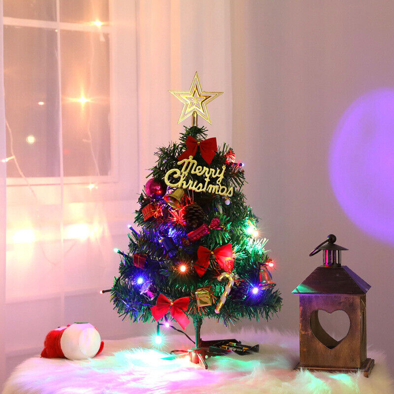 Small Mini Christmas Tree W  LED Lights Ornament