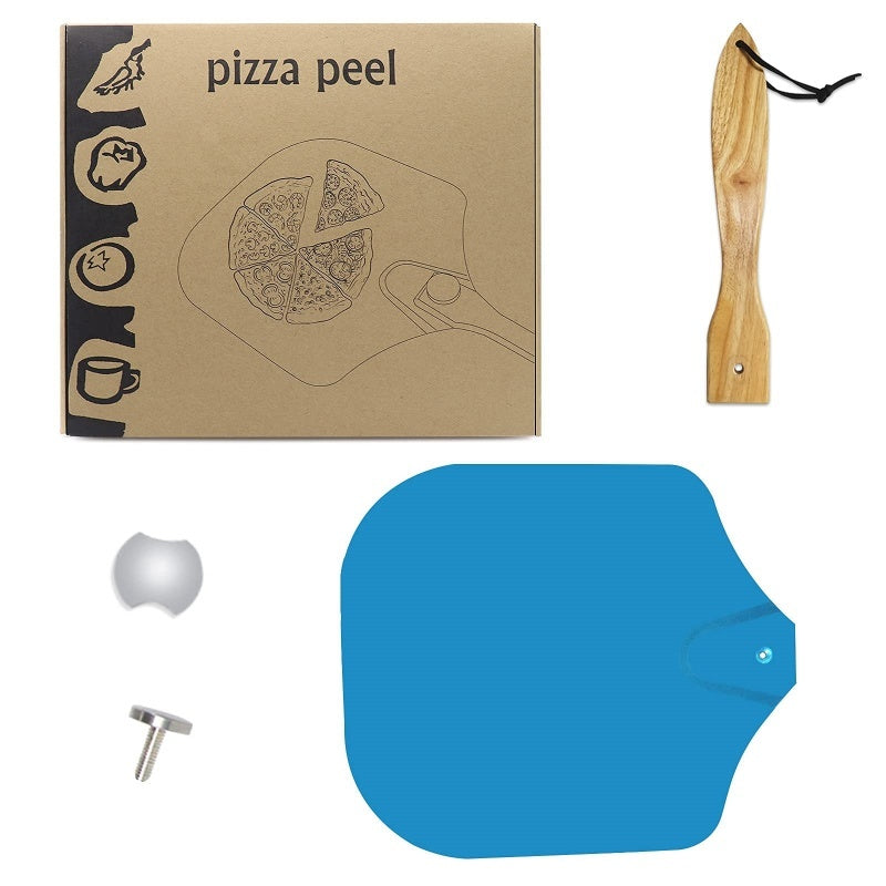 Pizza Peel Oven Aluminium Foldable Wood Handle And Pizza Paddle 12 Inch