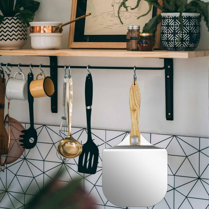 Pizza Peel Oven Aluminium Foldable Wood Handle And Pizza Paddle 12 Inch