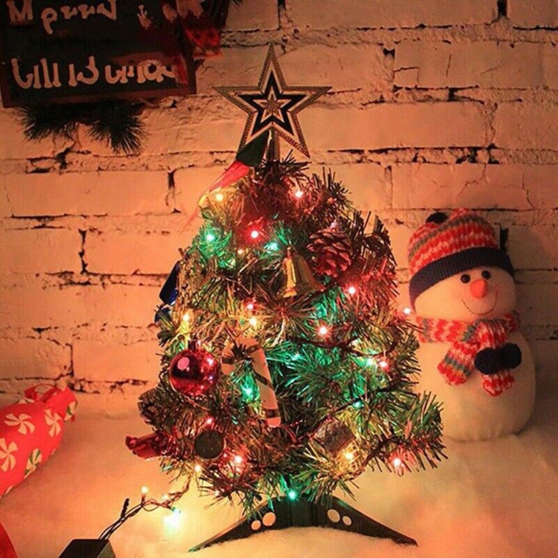 Small Mini Christmas Tree W  LED Lights Ornament