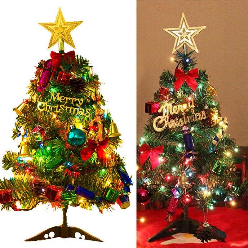 Small Mini Christmas Tree W  LED Lights Ornament