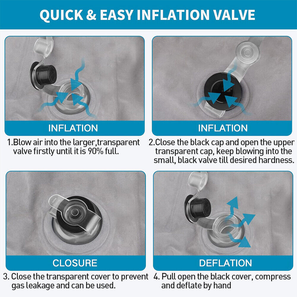 Inflatable Elevation Wedge Leg Foot Rest Raiser Support Pillow Cushion With